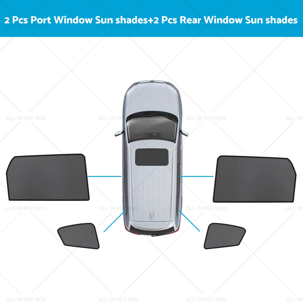 Car Window Sun Shades Suitable for LDV D90 2017-2023 Rear Magnetic Blind Mesh-8