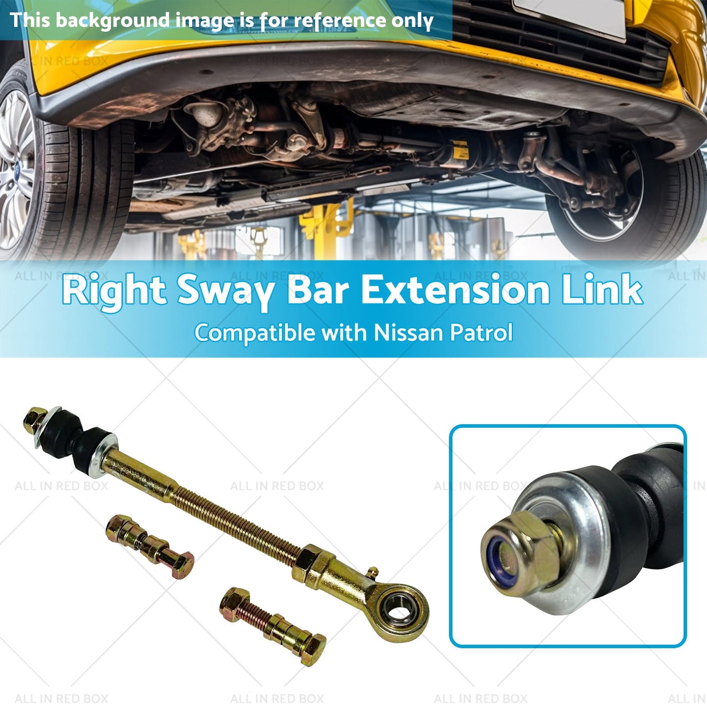 Rear Right Sway Bar Extension Link for 2 inch  - 8 inch  Suitable for Nissan Patrol GU GQ-2