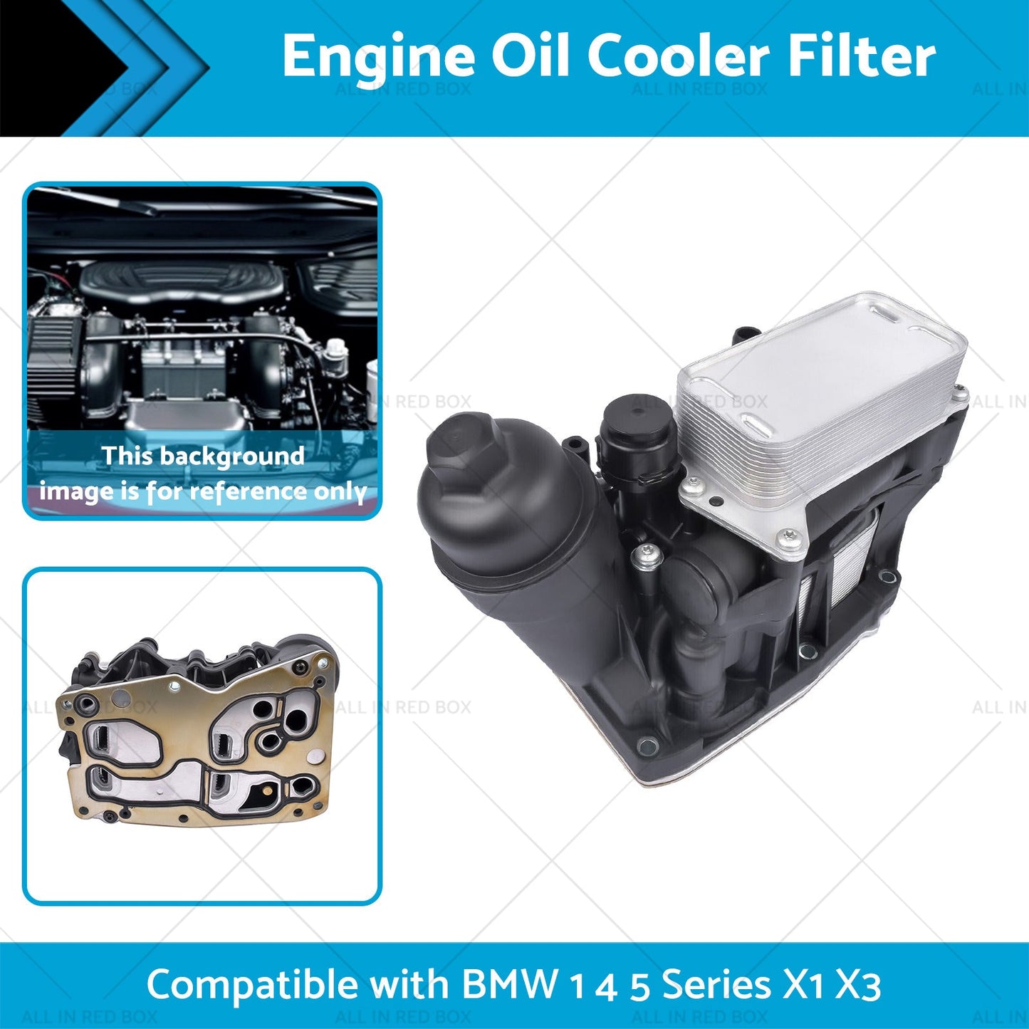 Engine Oil Filter Housing  and  Cooler 11428507697 SuitableFor BMW N47 N57 F25 10-19-1