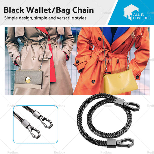 NEW Alloy Black Link Biker Trucker Punk Wallet Chain 16inch 40cm Long-0