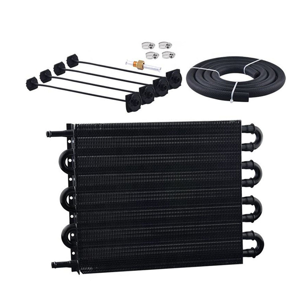 8 Row Remote Transmission Oil Cooler Radiator Converter Kit Suitable For Manual To Automatic Transmission Vehicles-2