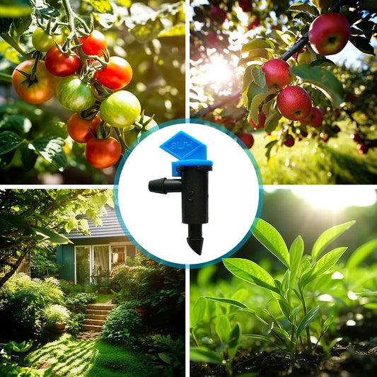 100PCS Drip Flag Emitter Flag Dripper for Garden Drip Irrigation Dropper 8L H-0