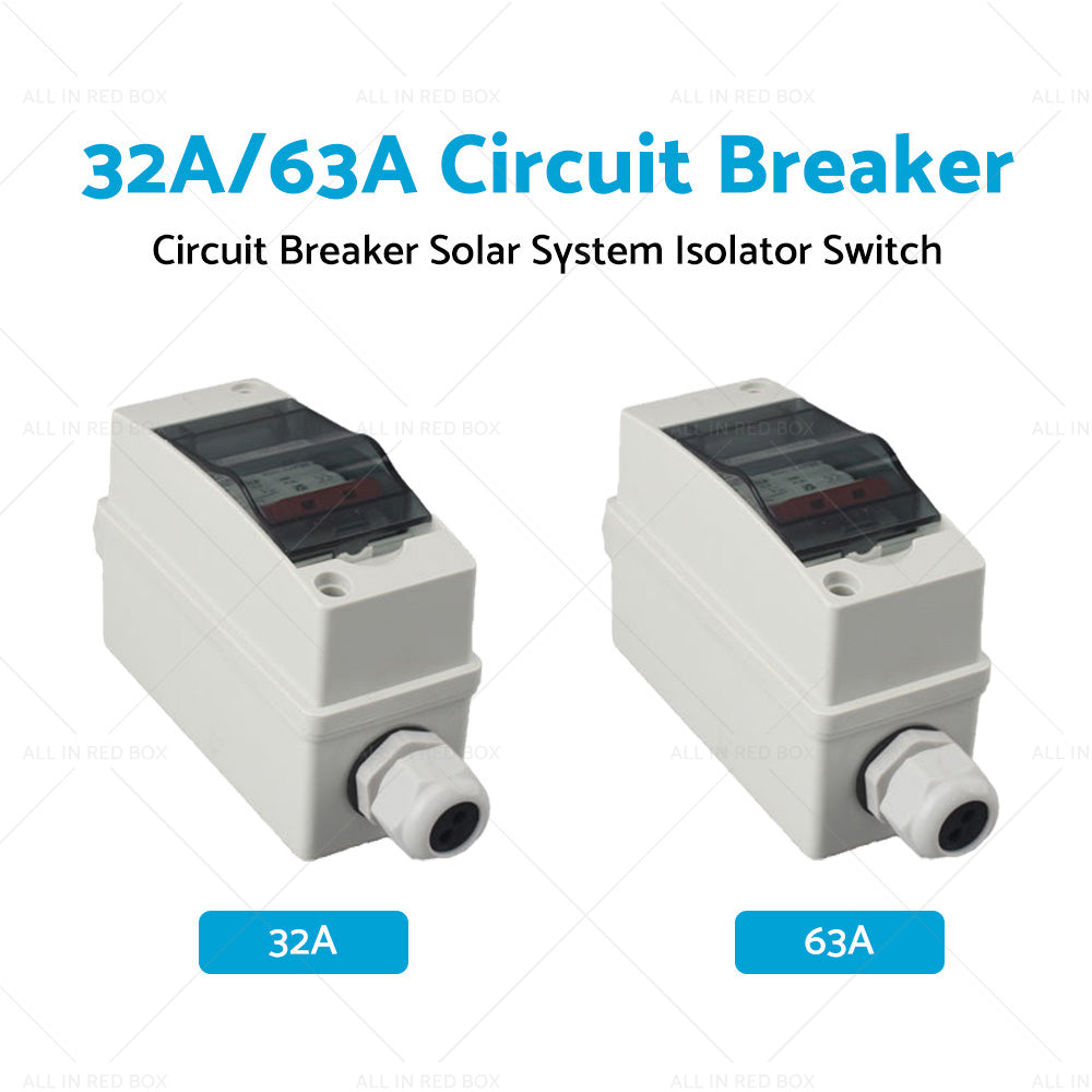 PV Disconnect Box DC500V 32A/63A 2P Circuit Breaker Solar System Isolator Switch-3