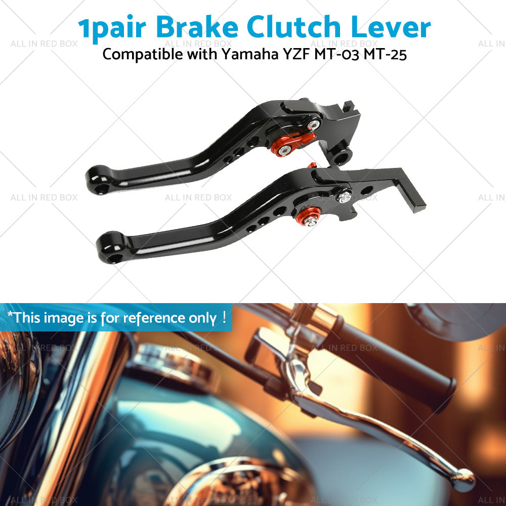 Short Clutch Brake Levers CNC Suitable for Yamaha YZF R3 R25 MT03 MT25 2014-2021-3