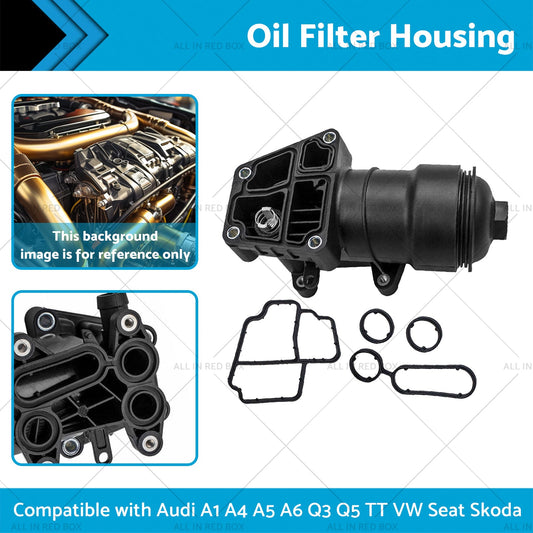 Oil Filter Housing 03L115389H Suitable for VW Seat Skoda Audi A1 A4 A5 A6 Q3 Q5-1