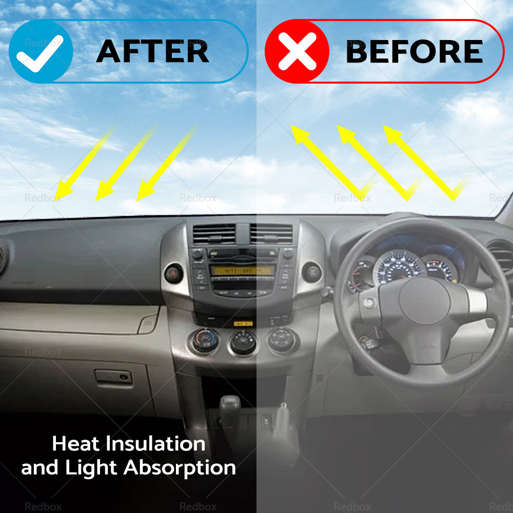 Black Non-Slip Dash Mat Cover Suitable For Subaru Outback Wagon GEN 5 2015-2020-4