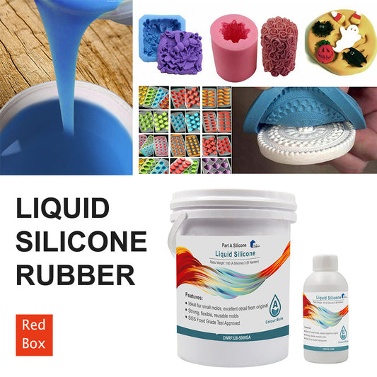 SH25 Liquid Silicone Rubber Mould Making Kit 100:3 Mix - 1Kg 5Kg 10Kg Blue-1