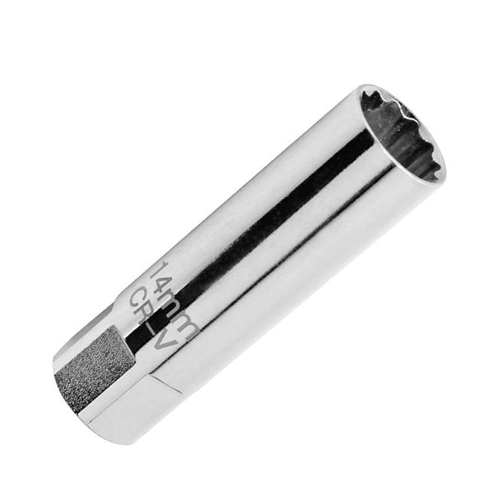 14mm and 16mm 12 Point Deep Thin Wall Spark Plug Socket 3/8 Inch Drive Suitable For Auto Car Removal-3