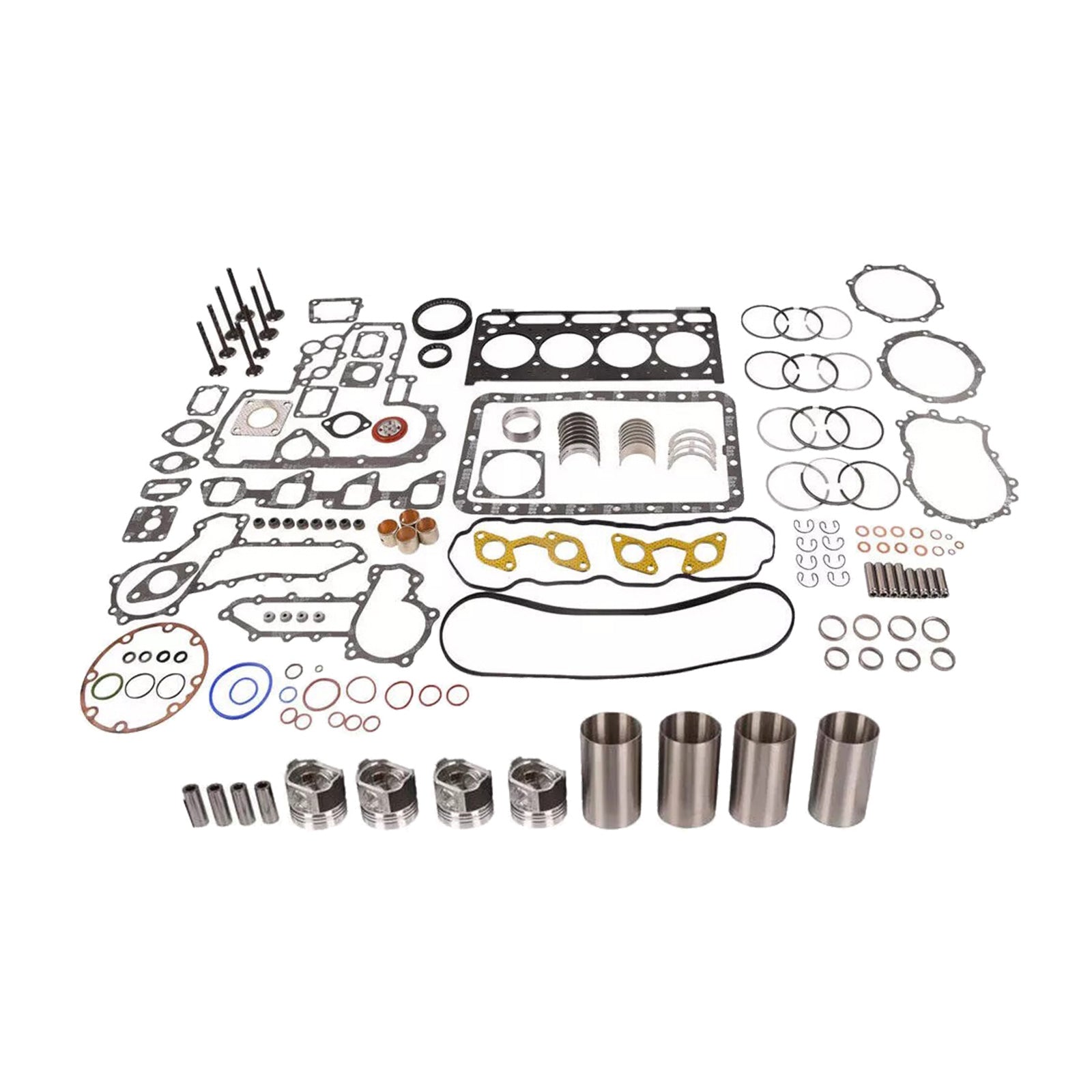 Overhaul Rebuild Kit+Liner Suitable for Kubota L4200 V2203 Bobcat 753 A0216A0281-0