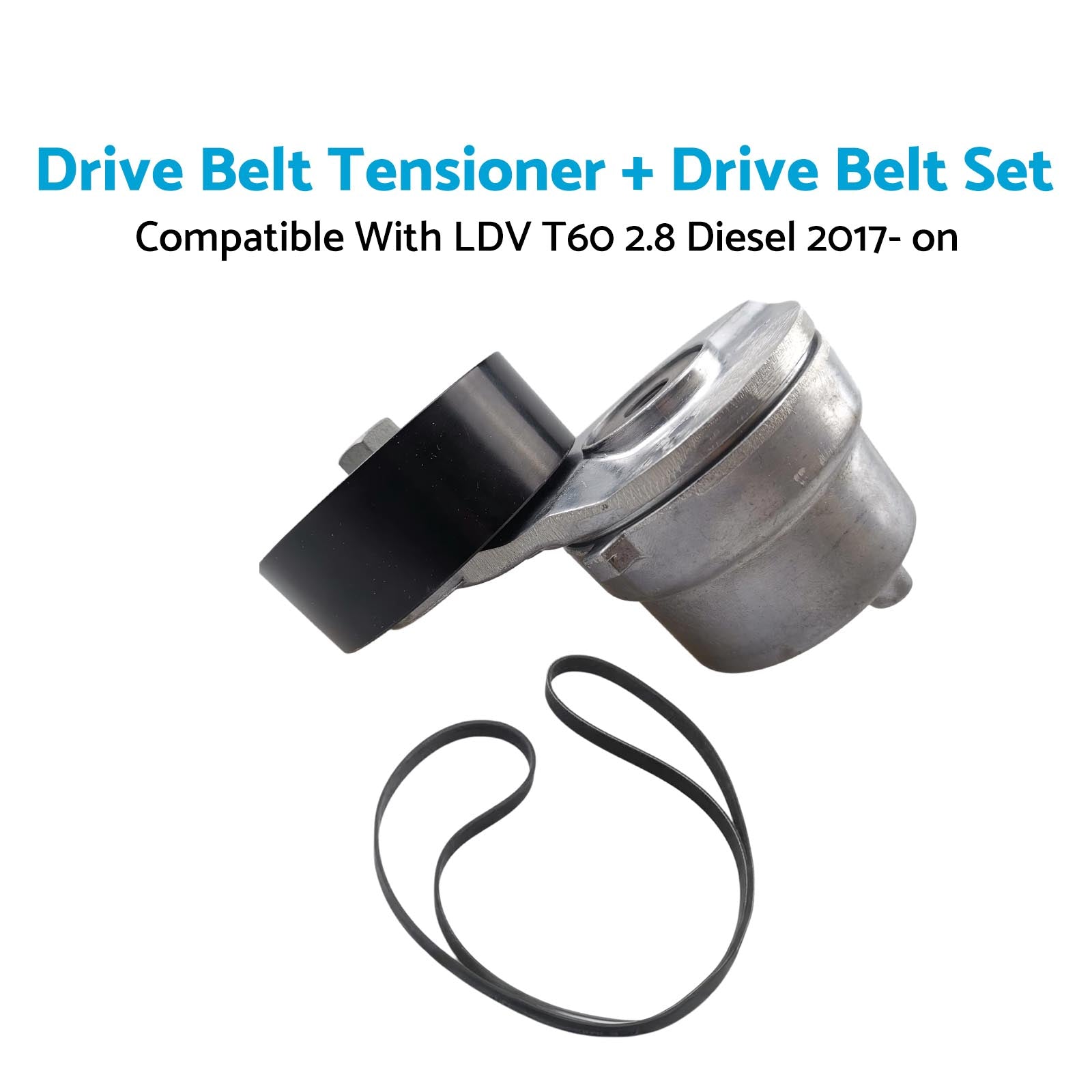 Drive Belt Tensioner + Drive Belt Set Suitable For LDV T60 2.8 Diesel 2017- on-3