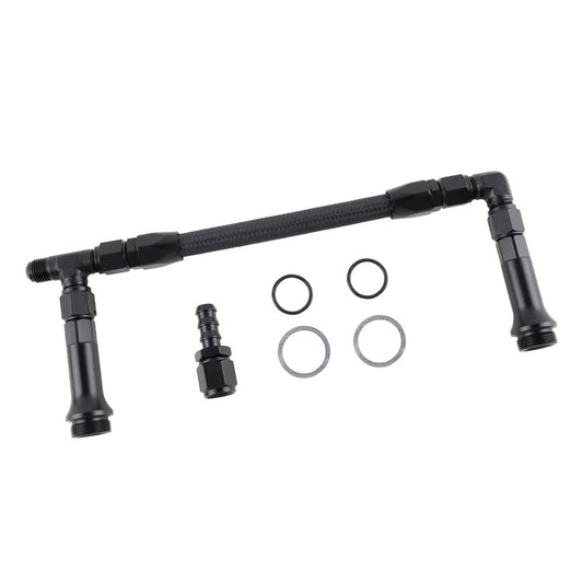 Braided AN6 Dual Feed Carburetor Fuel Line Double Pump Suitable For 4150 Holley Carburetor-0