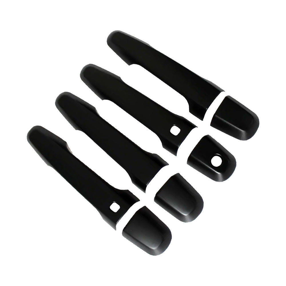 4PCS Matt Black Door Handle Cover Suitable For Mitsubishi Triton MQ MR 2015-2021-1