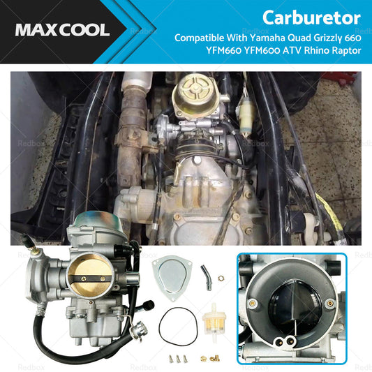 Carburetor Suitable For Yamaha Quad Grizzly 660 YFM660 YFM600 ATV Rhino Raptor-0