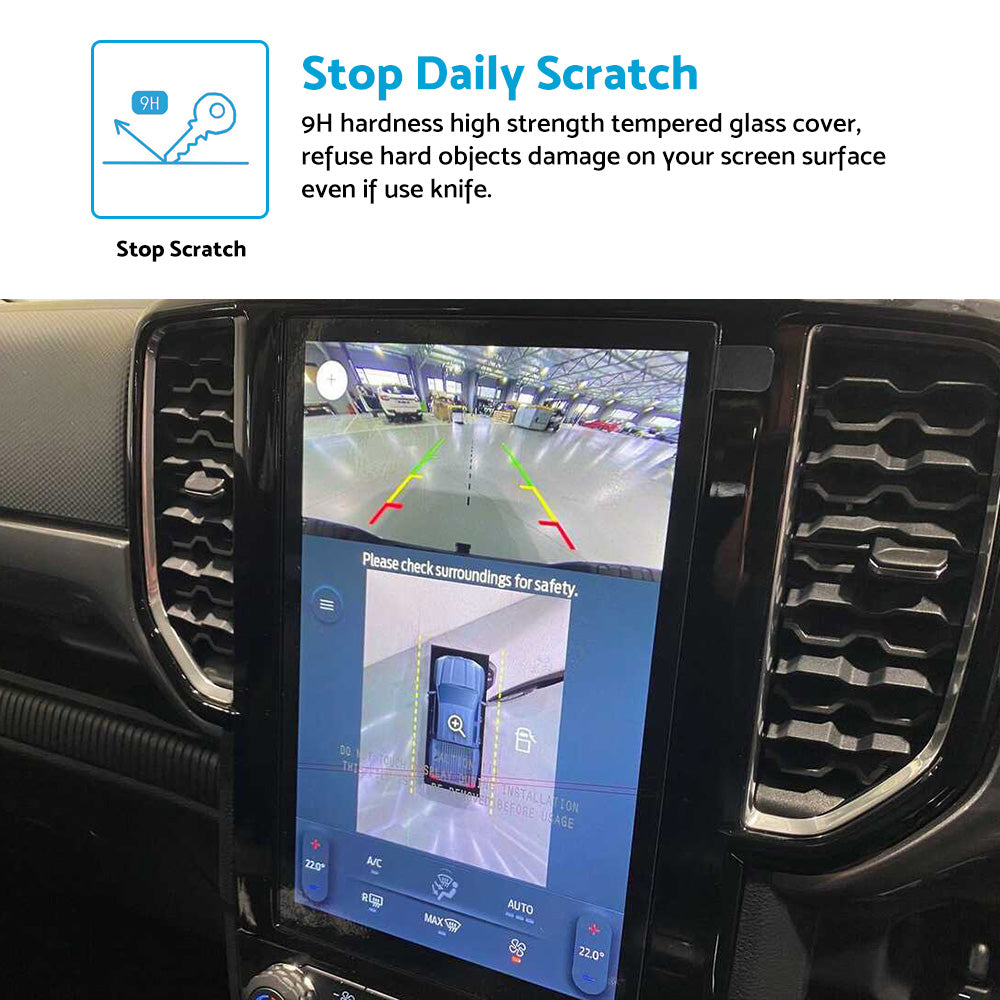 Tempered Glass Screen Protector Suitable For Ford Ranger Everest Wildtrak 12"-4