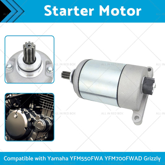 Starter Motor Suitable Yamaha YFM550FWA Grizzly 550 09-15 YFM700 EPS-Hunter-1