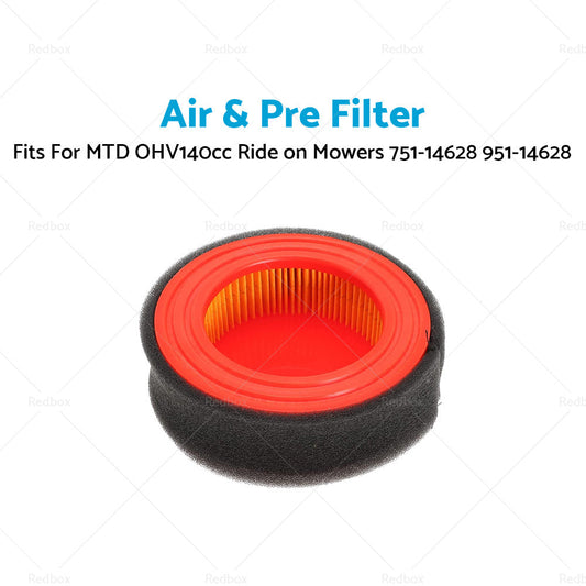 Air  and  Pre Filter For MTD OHV140cc Ride on Mowers 751-14628 951-14628-1