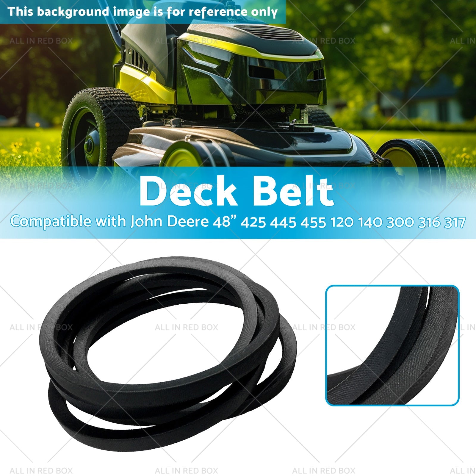 Deck Belt Suitable for John Deere M112268 48 inch  425 445 455 120 140 300 316 317-1