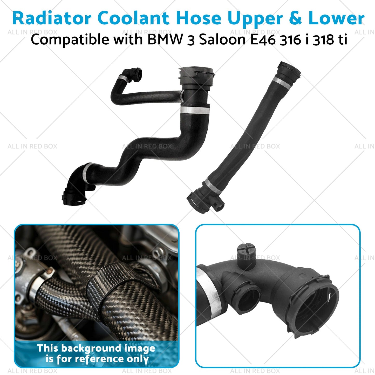 Upper  and  Lower Radiator Coolant Hose Suitable for BMW 3 Saloon E46 316 i 318 ti-3