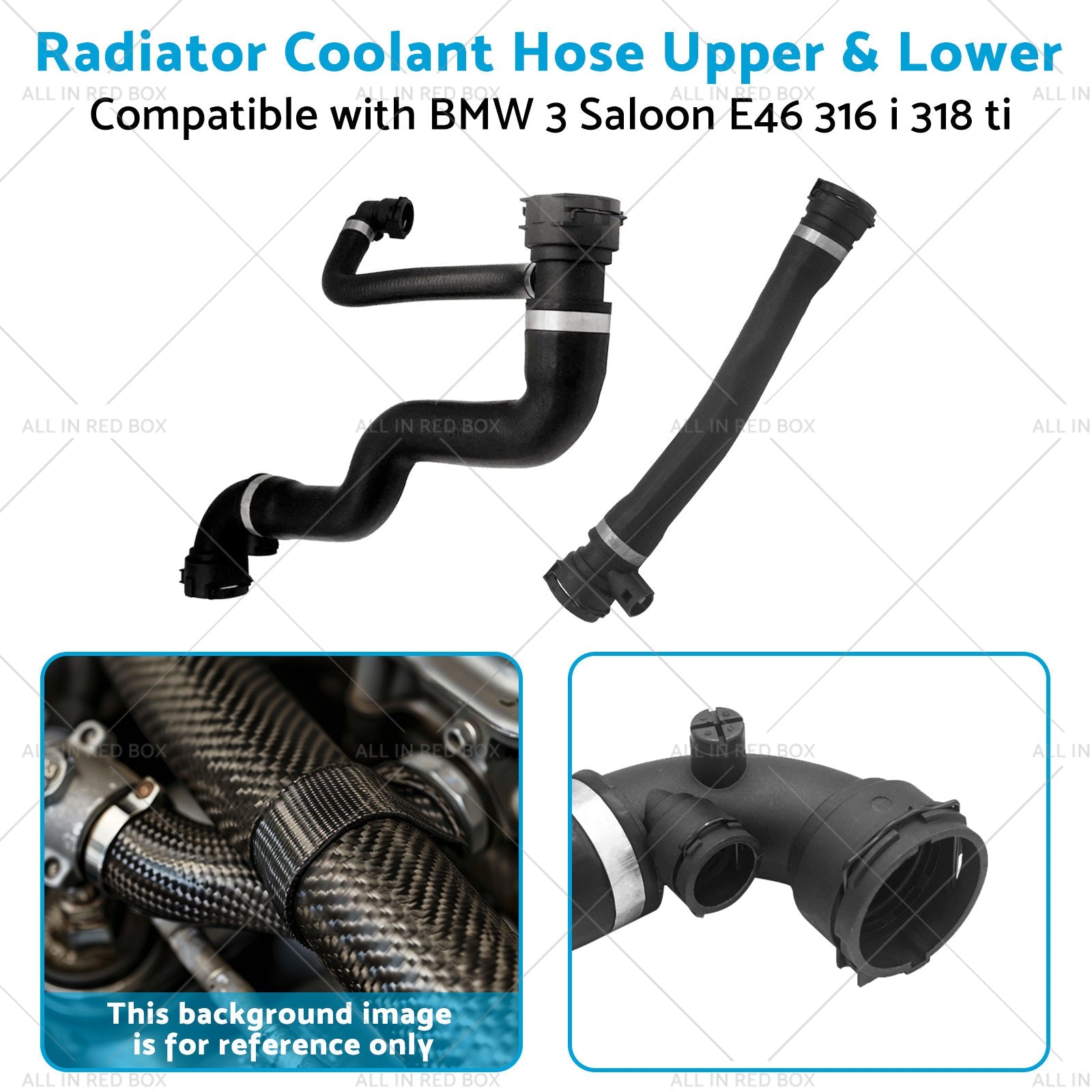 Upper  and  Lower Radiator Coolant Hose Suitable for BMW 3 Saloon E46 316 i 318 ti-3