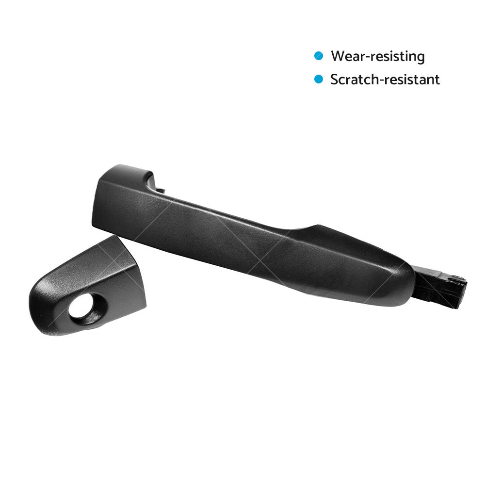 Black Front Right Outer Door Handle Suitable For Mitsubishi Triton ML MN 06-15-4