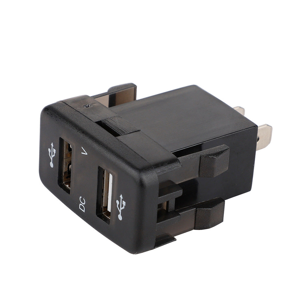 Dual USB Car Charger Socket 4.2A With Voltmeter Display Adapter Suitable For Toyota-3