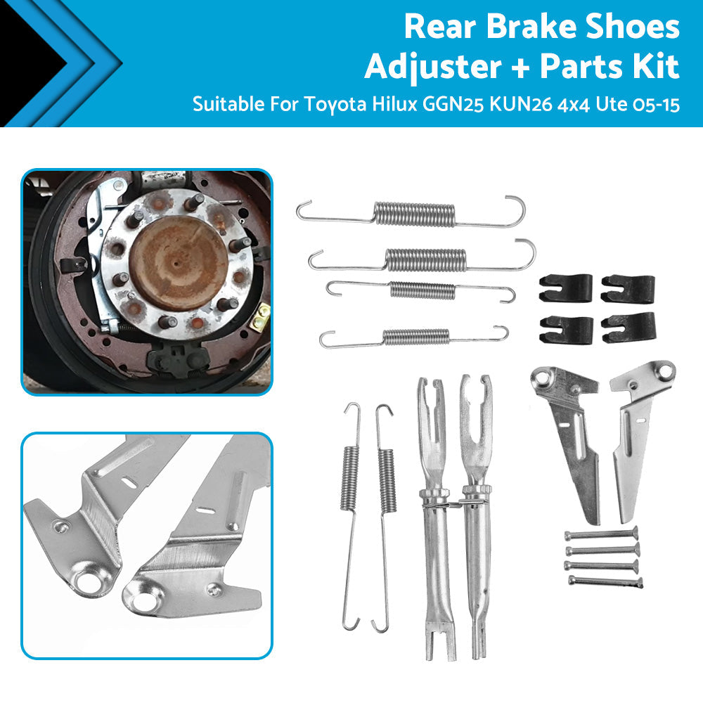 Rear Brake Shoes AdjusterParts Kit Suitable ForToyota Hilux GGN25 KUN26 4x4 Ute-2