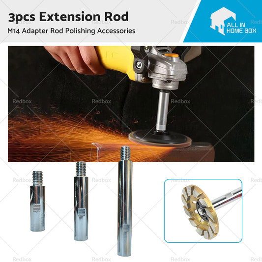 3X Angle Grinder Adapter Rod Extension Rod M14 Adapter Rod Polishing Accessories-0