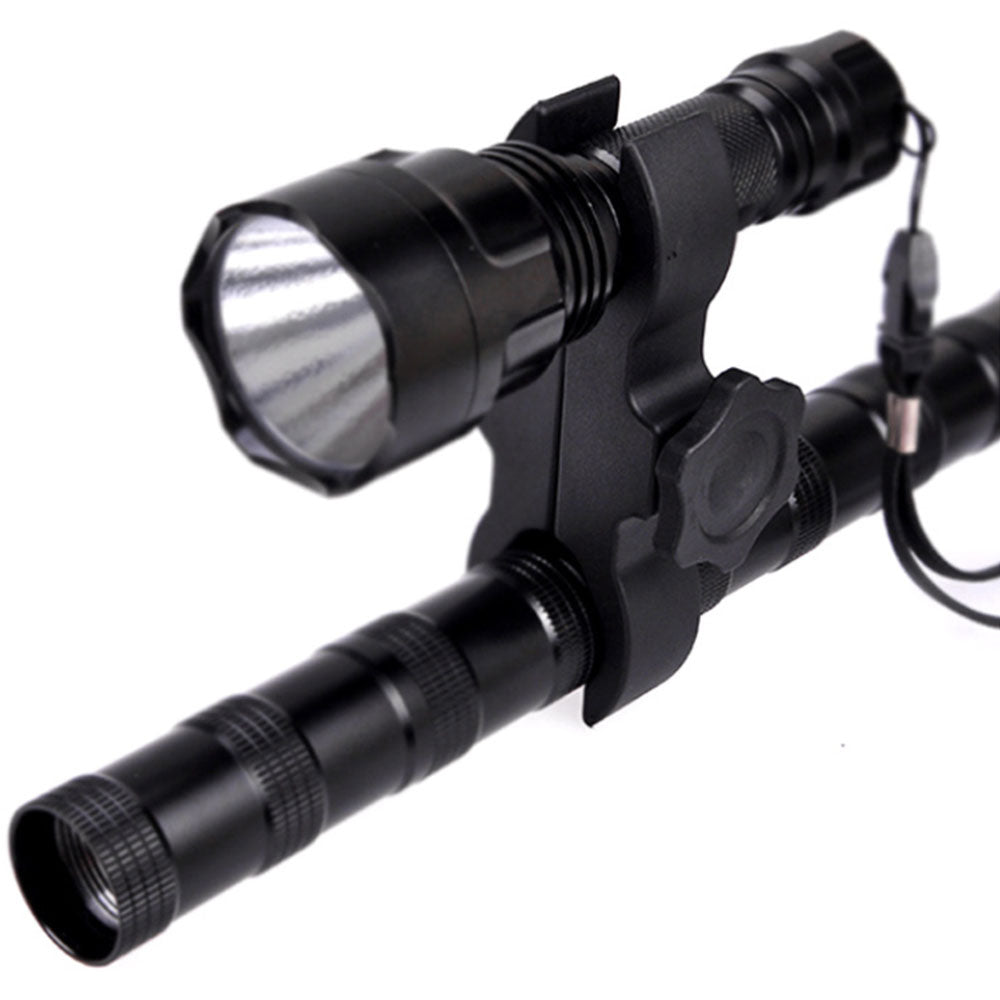 1PC Illumitation Variable Clamp Scope Mount Gun Barrel Clip Torch 25-35mm-1