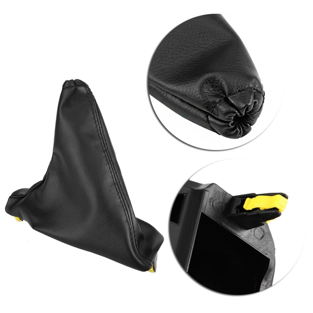 Set Handbrake  and  T-Bar Boot Cover Black Leather for Ford Falcon FG FG-X 2008~2018-2