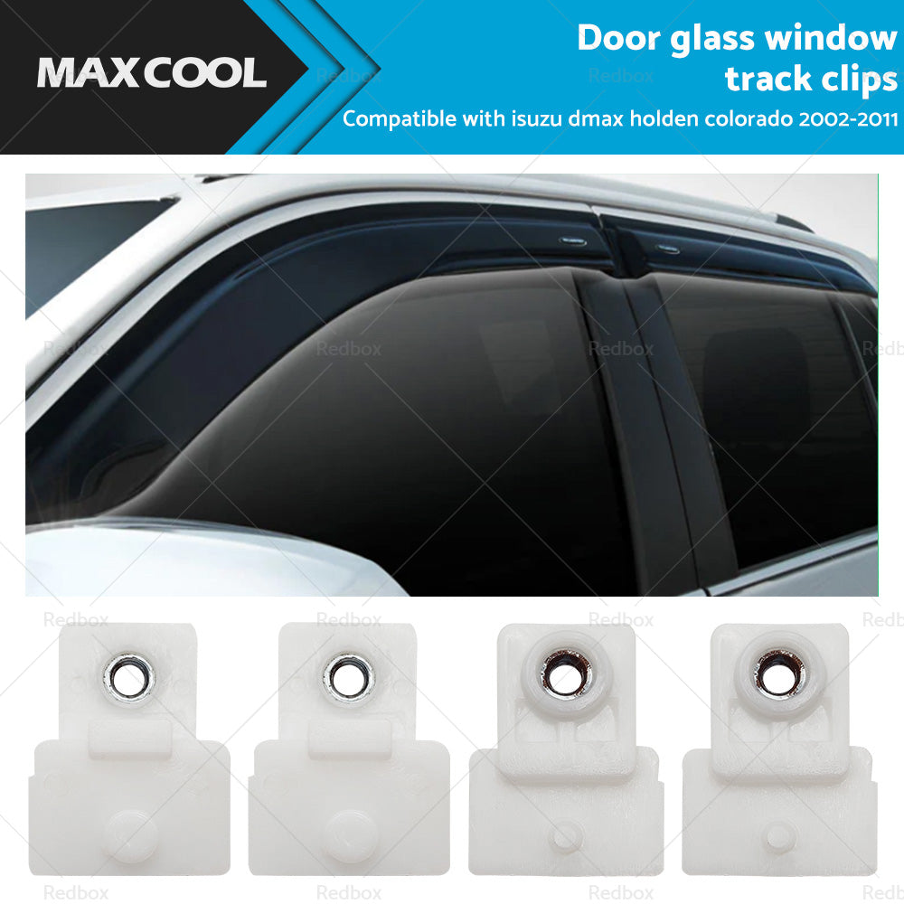 4x Door Window Glass Track Clip LR for Isuzu D-Max Holden Colorado Rodeo 02-19-0