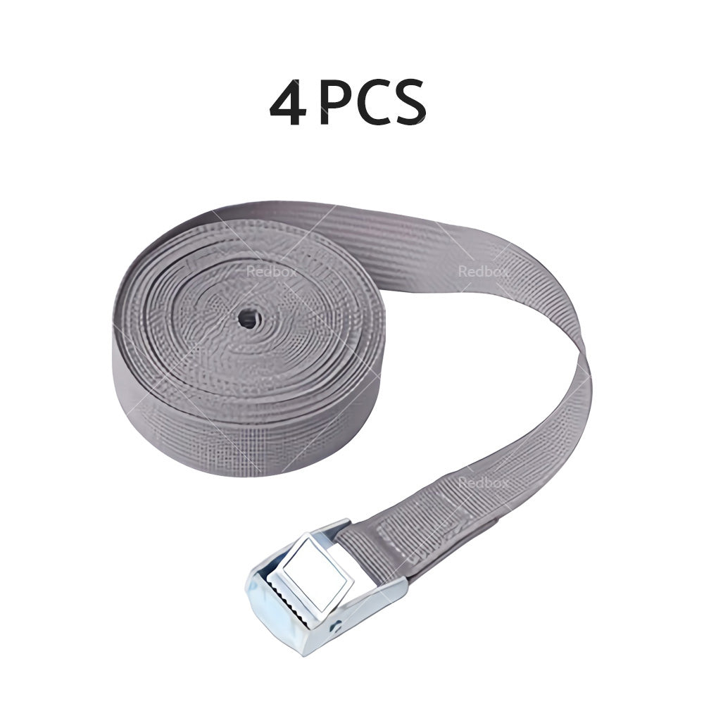 2/4pcs Metal Buckle Cam Tie Down Strap Heavy Lugga Cargo Ratchet Lashing Rope 2M-15