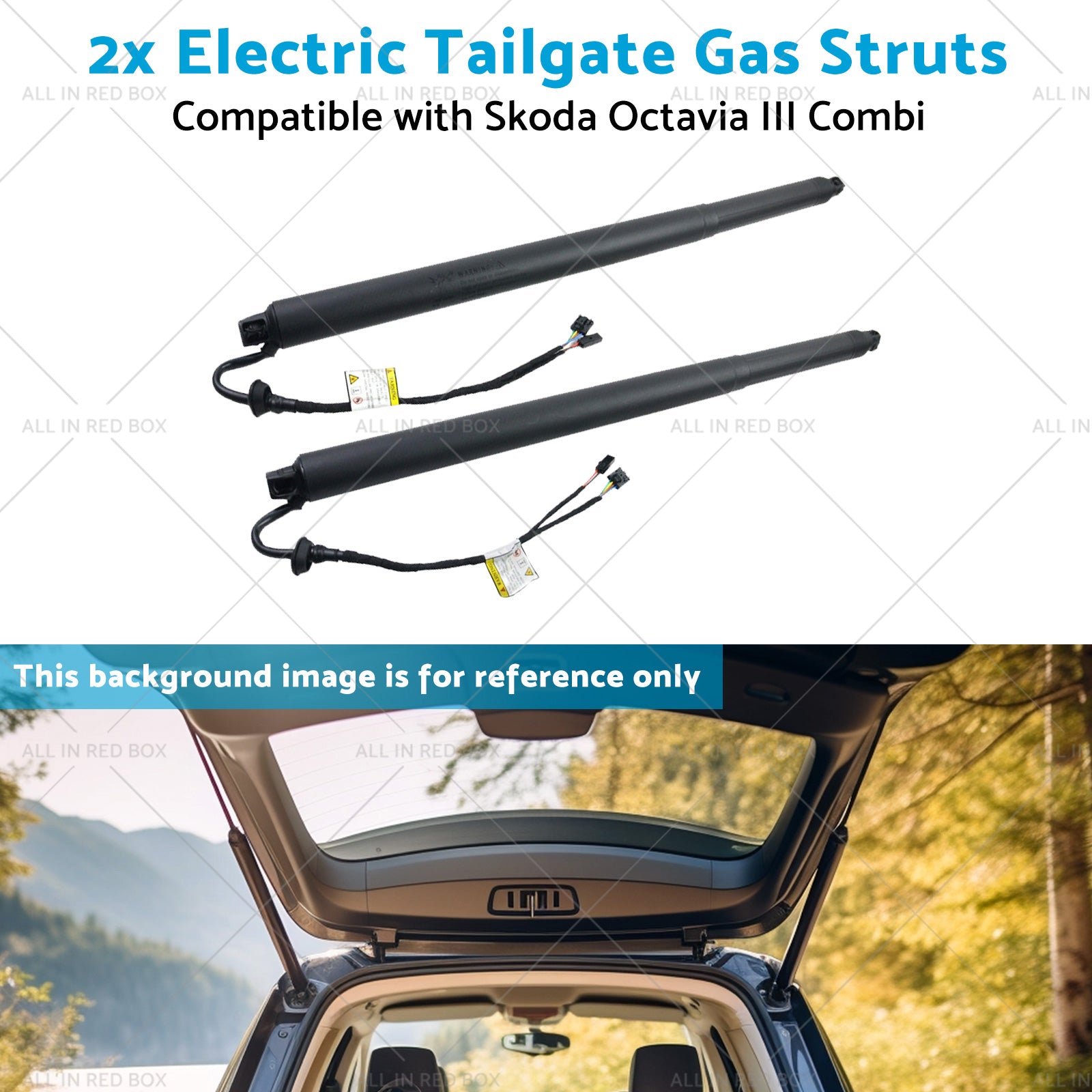 5E9827851F 2x Electric Tailgate Gas Struts Suitable for Skoda Octavia III Combi-4