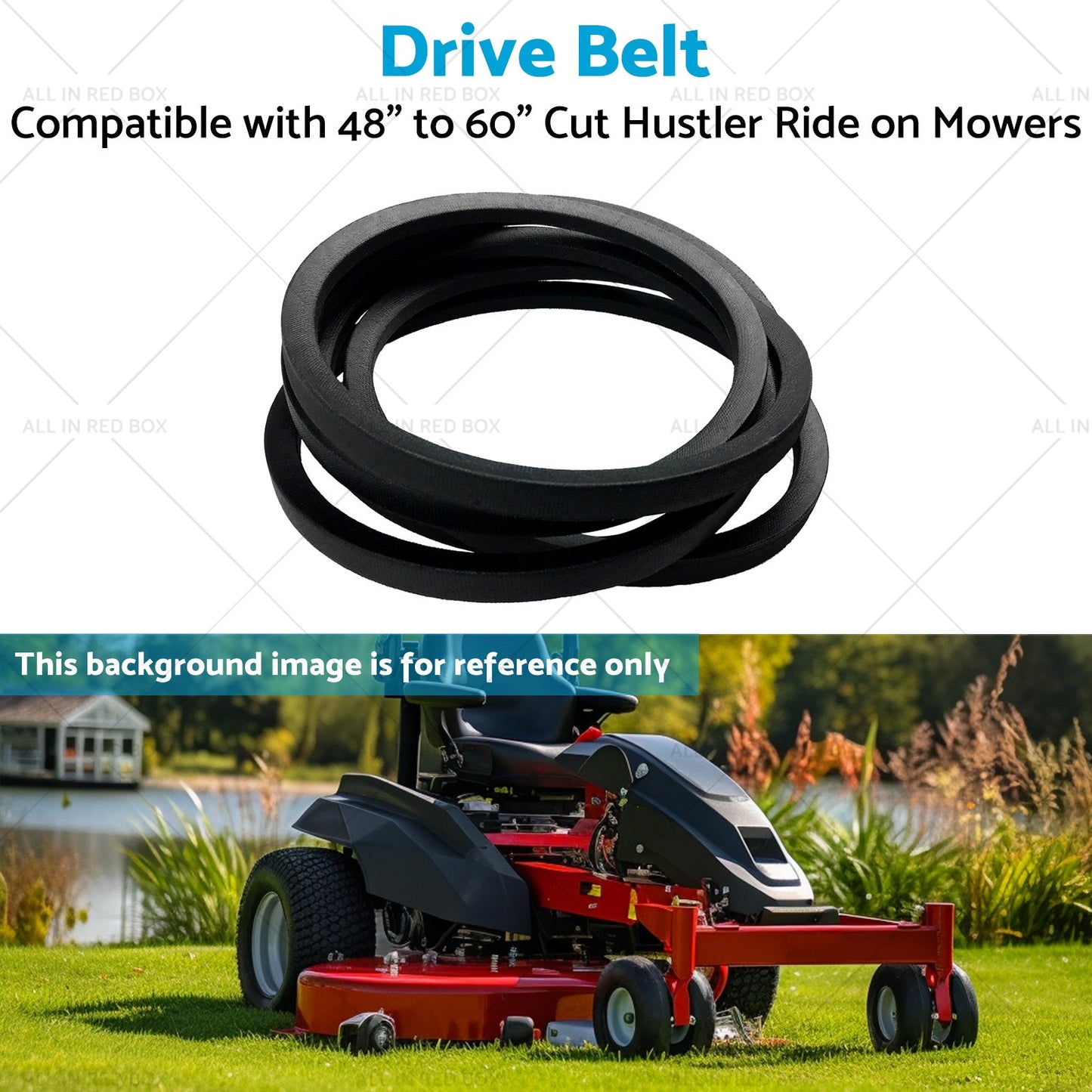 Drive Belt Suitable for 48inch 54inch 60inch Cut Hustler Ride on Mowers 600979 930115-3