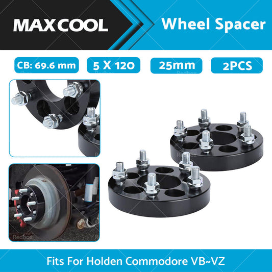 25mm Bolt-On Wheel Spacers Fits For Holden Commodore VB-VZ 5 X 120 69. 6-1