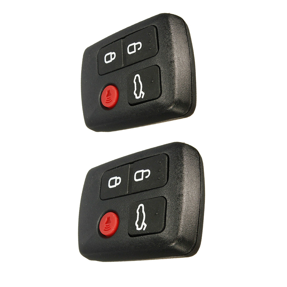 2x 4-Button 433MHz Remote Car Key Suitable For Ford Territory SX, XR6, XR8, Falcon BA / BF-2