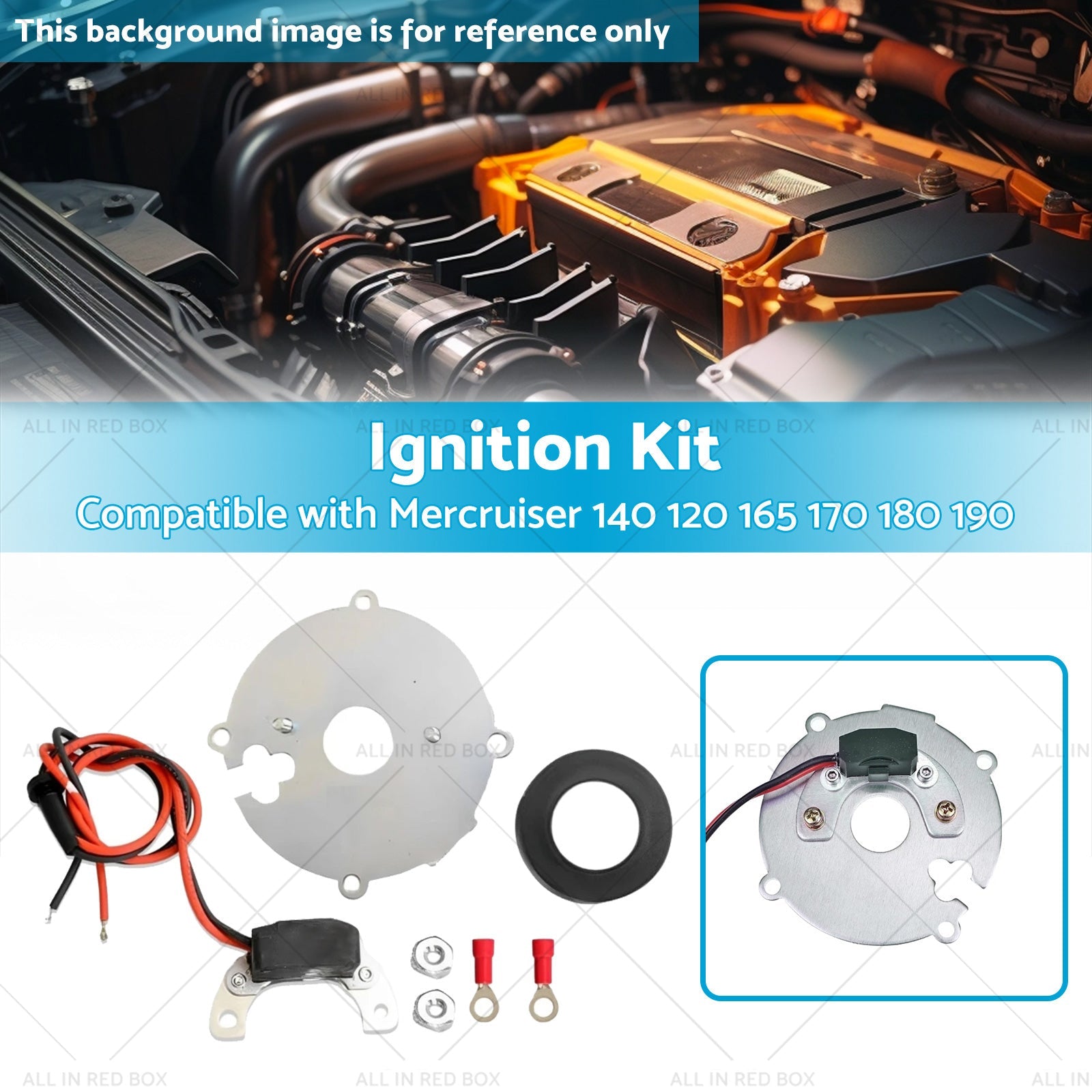Ignitor Ignition Kit 4Cyl Distributor 1146A Suitable for Mercruiser 140 120 OMC-2