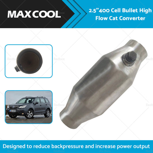 2. 5 Inch 400 Cell High Flow Performance Catalytic Converter - Metal Core 280mm-0