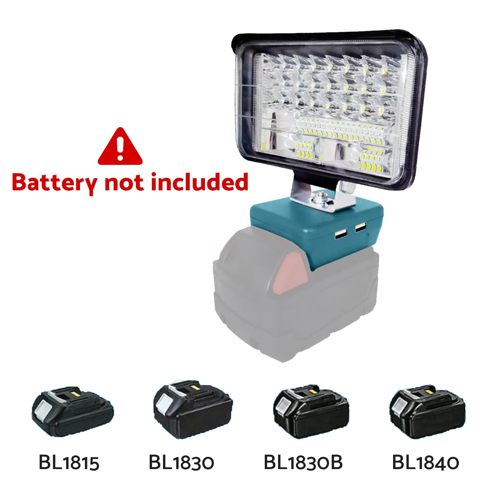 4in LED Work Light Suitable For Makita 18V Li-Ion Battery Workshop Flashlights-3