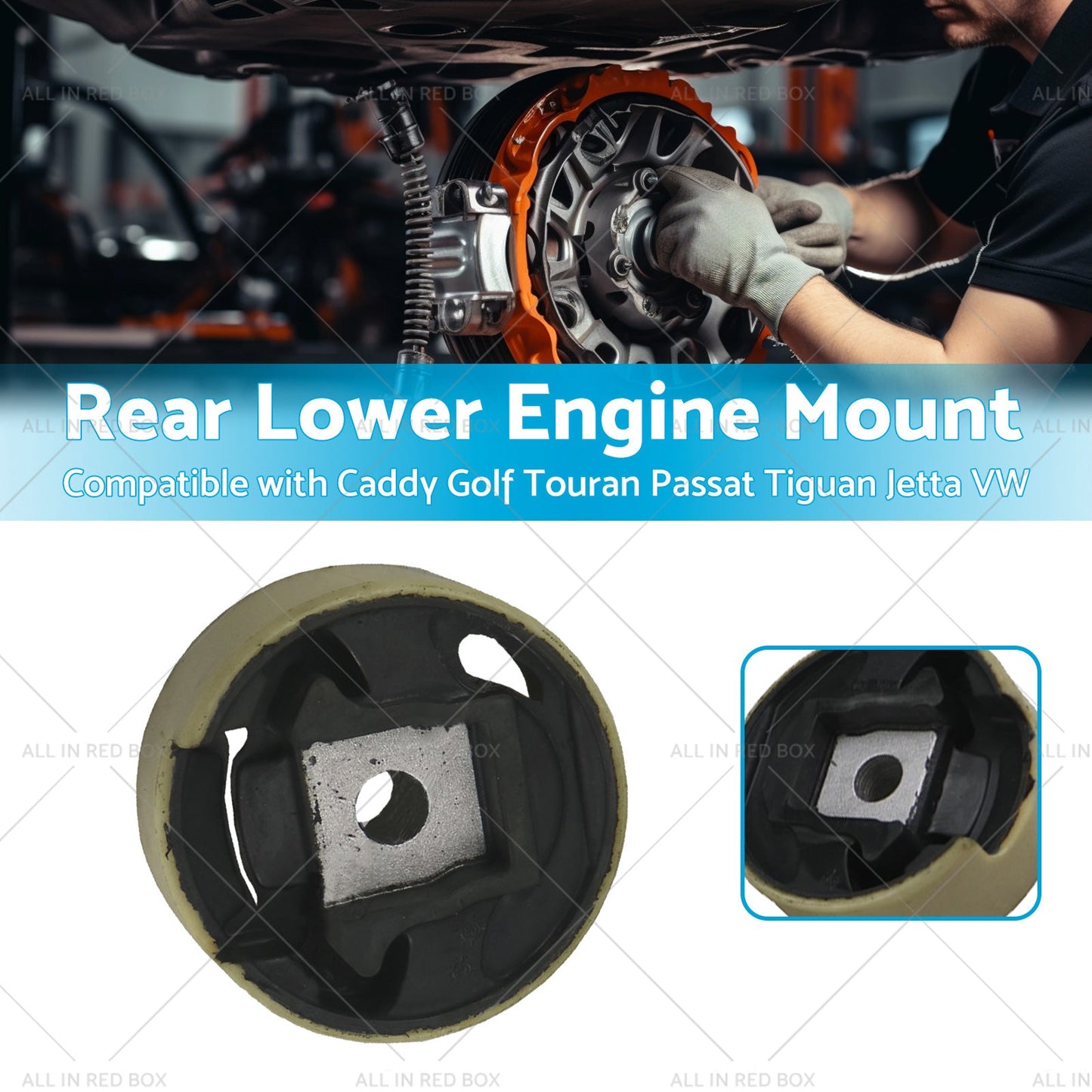 Rear Lower Engine Mount Suitable For Caddy Golf Touran Passat Tiguan Jetta VW-2