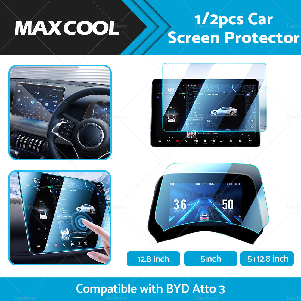 Tempered Glass Screen Protector Center Control  Suitable for BYD Atto3 Dolphin-1
