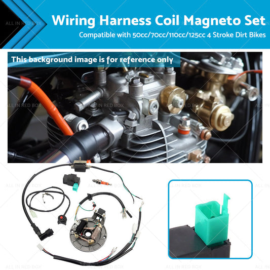 50cc 125cc Wire Harness Wiring Coil Magneto for Dirt Pit Trail Bike-0