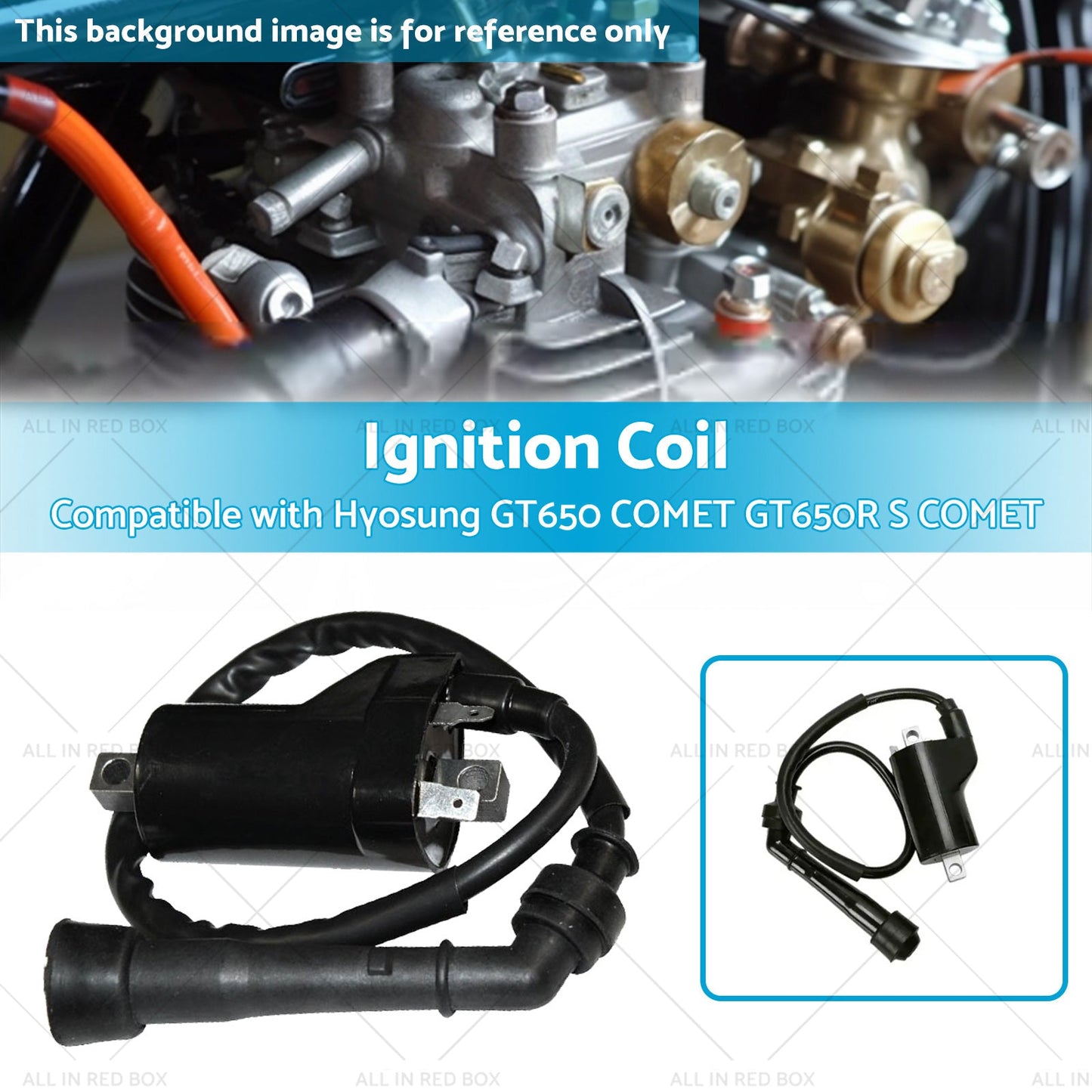 12V Single Lead Ignition Coil Suitable For Hyosung GT650 COMET   GT650R S COMET-2