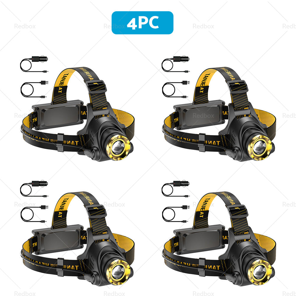 12000000lm USB Rechargeable Headlight Head Torch Lamp Flashlight LED Headlamp-5