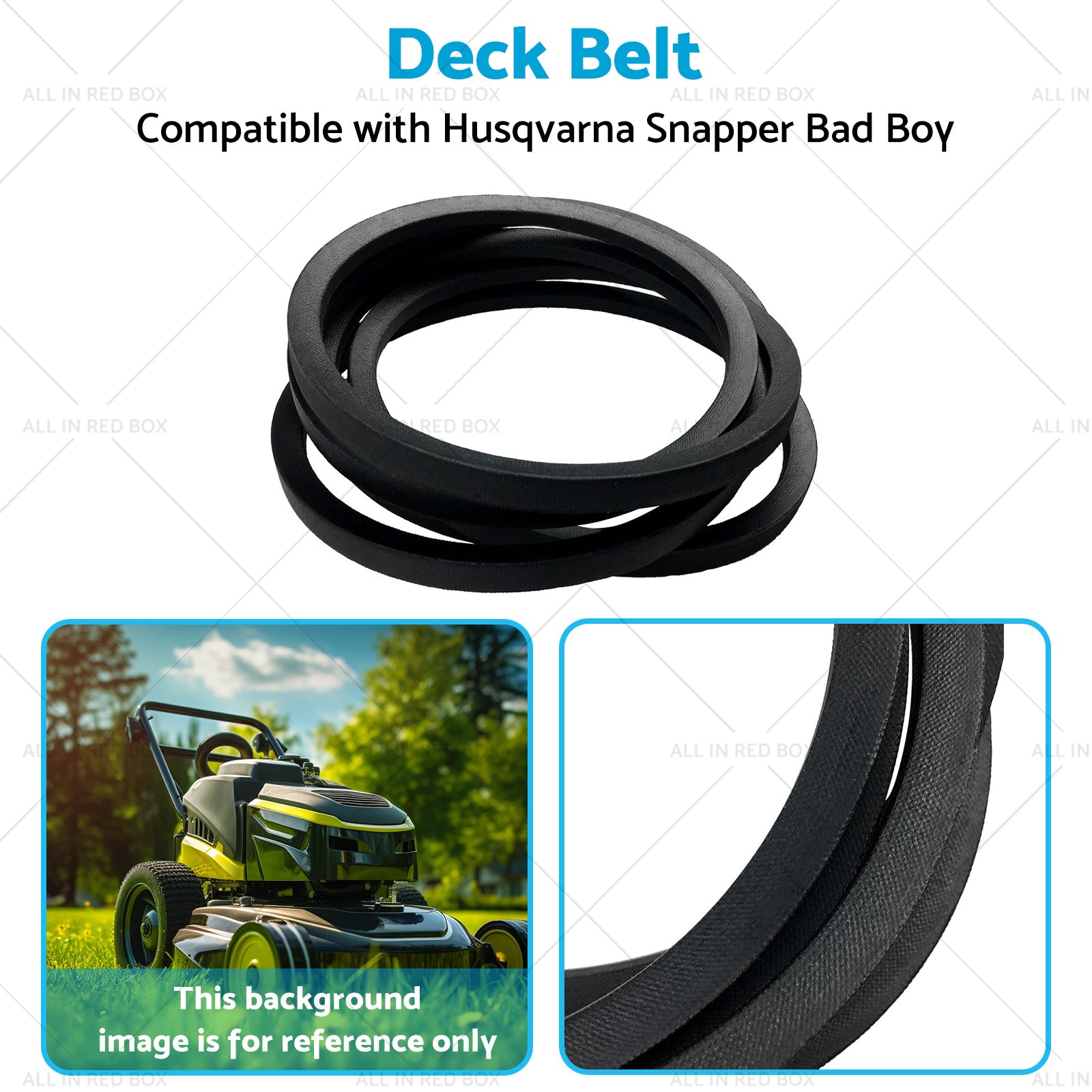 Deck Belt Suitable for Bad Boy 5100893 600929 Husqvarna 539132002 Snapper 132002-4
