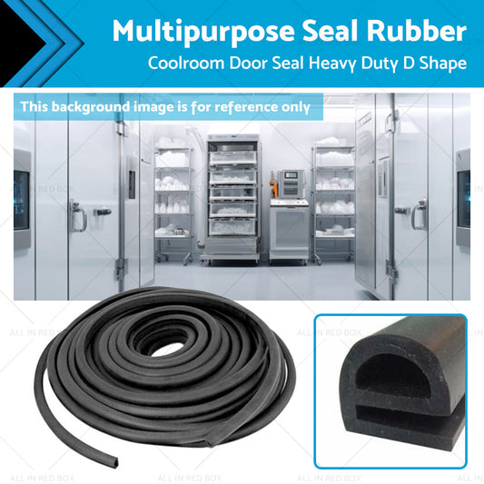 5m or 16x20mm Fridge Seals Rubber Door Gasket Coolroom Door Seal Heavy Duty D Shape-0
