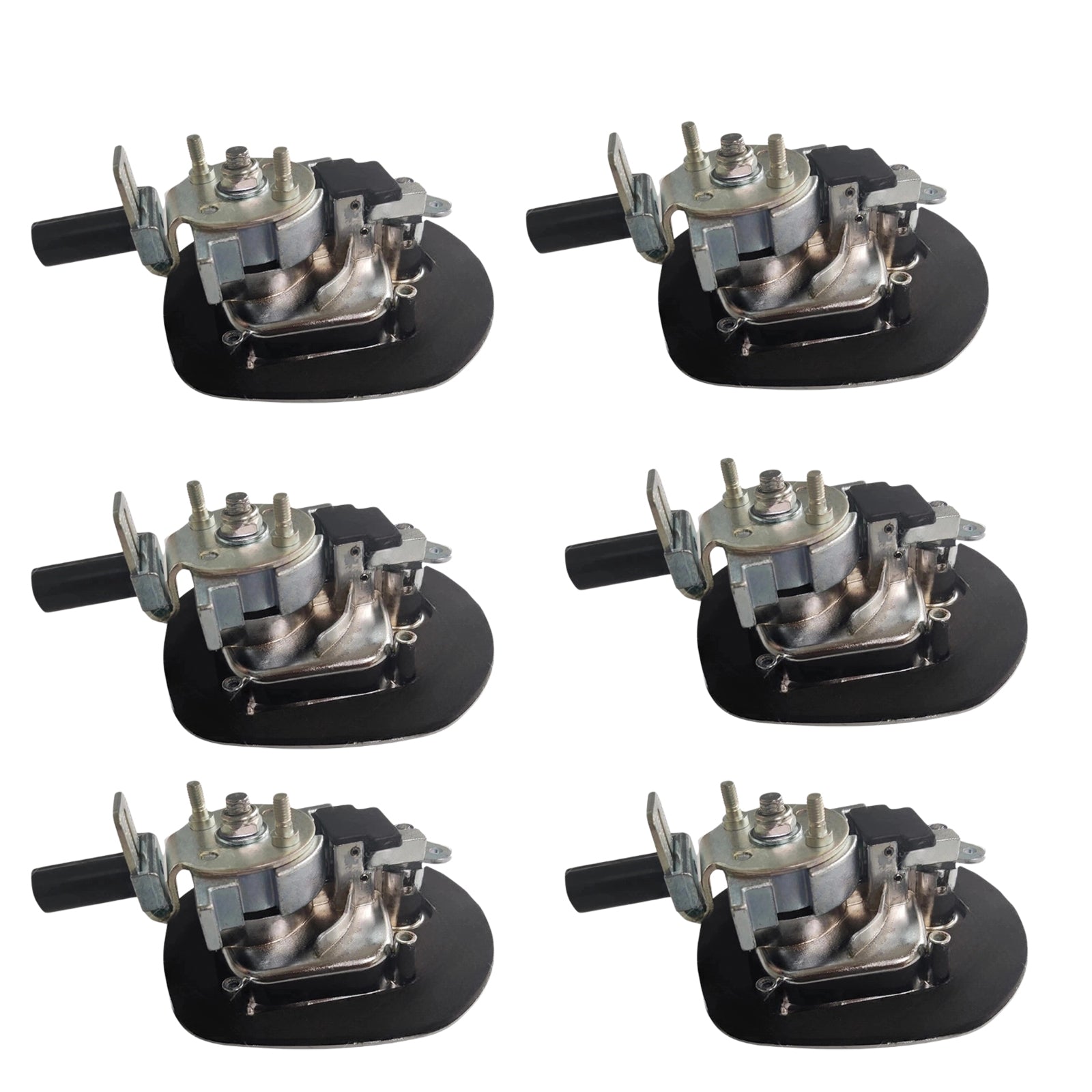 6 Set Chrome Power Operated Recessed Folding Whale Tail T-Lock Handle Toolbox-4