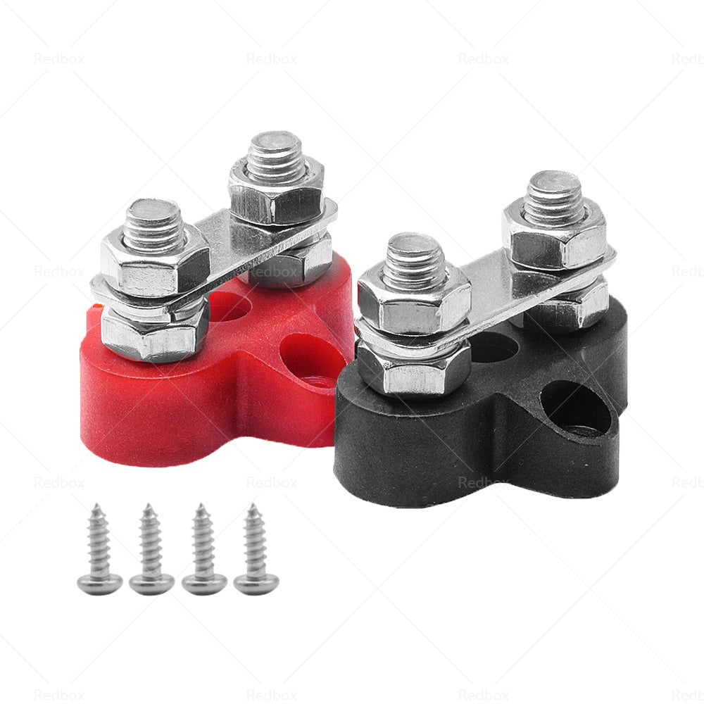 Bus Bar Terminal Blocks Heavy Duty M8+M8 Positive Power Distribution Studs-2