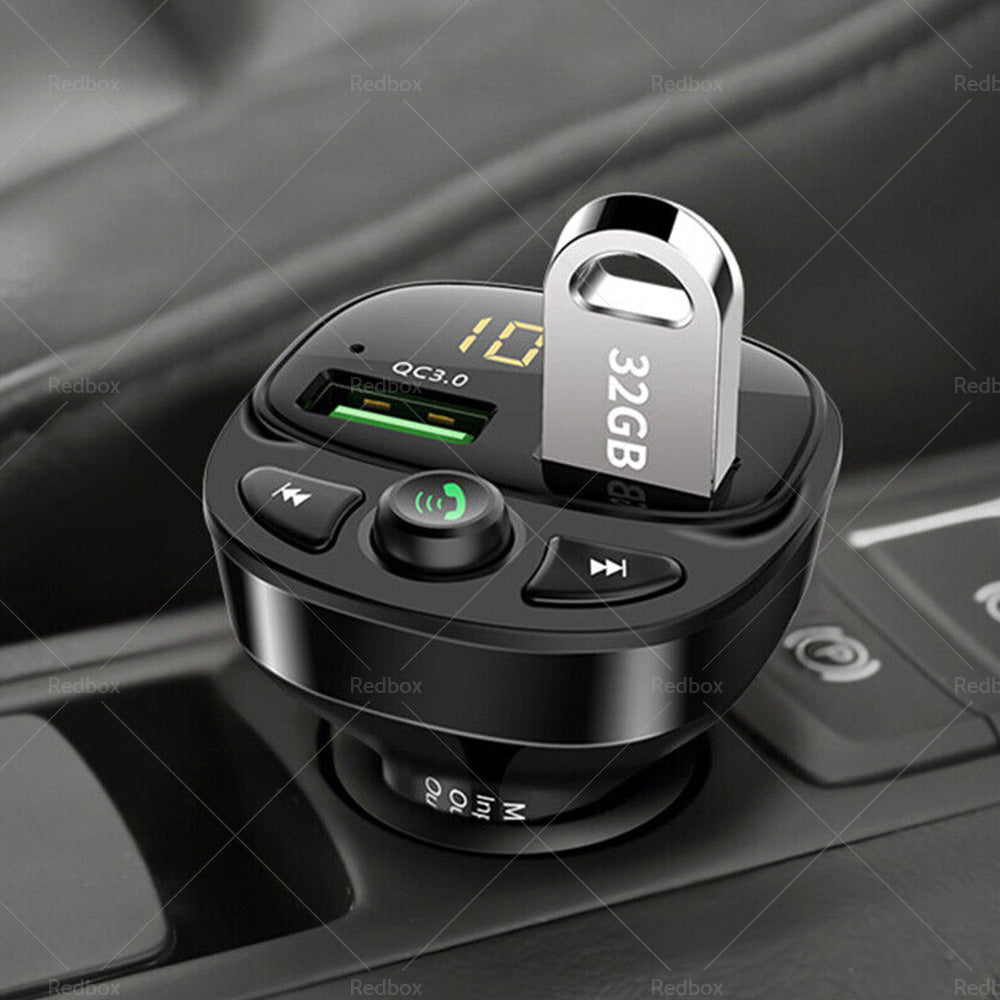 Car Phone Charger Transmitter FM Radio for iPhone Android Wireless Adapter-4