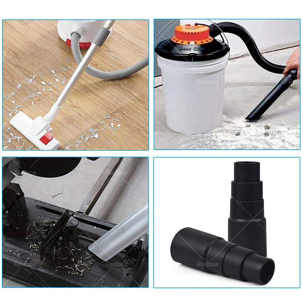 4Pcs Vacuum Cleaner Power Tool Dust Extractor Hose Universal Adapter Converter-3