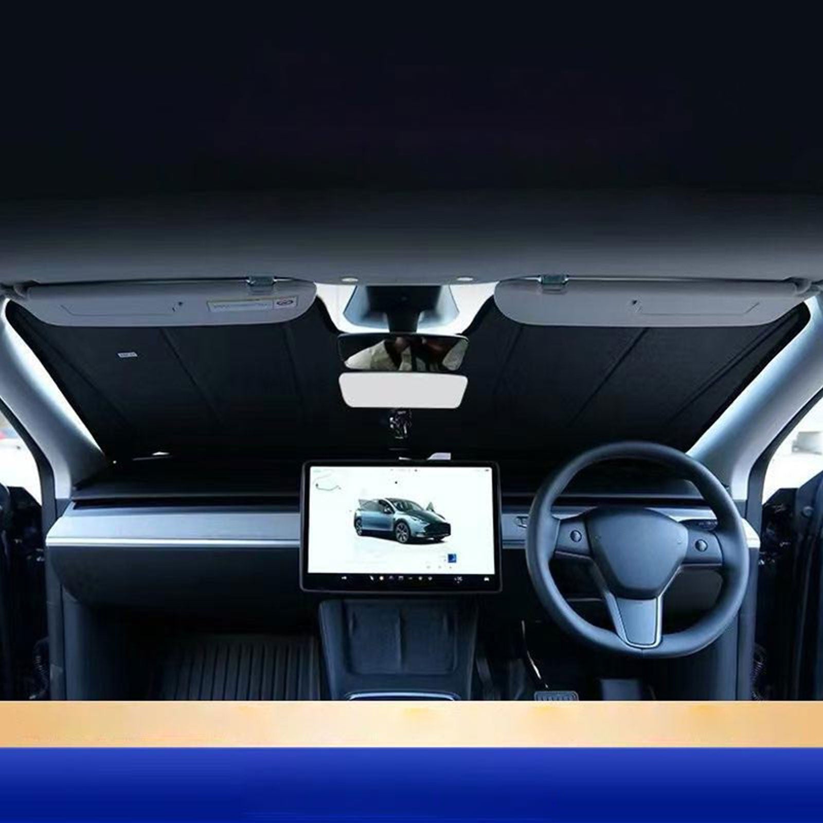 1x Front Windscreen Sun Shade Suitable For Nissan Navara 2nd Gen D40 2004-2021-2